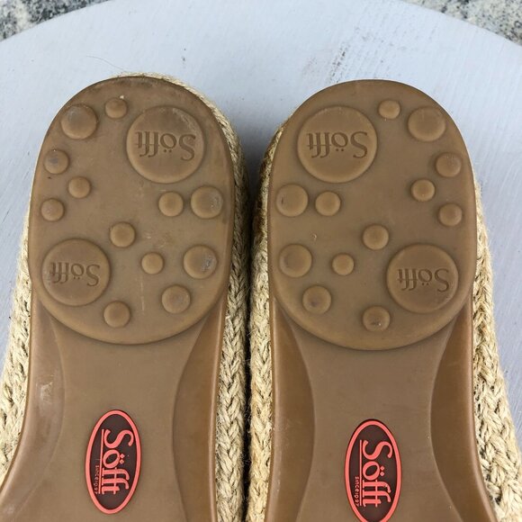 Sofft Women's Size 10M Malia Pink Leather Closed Toe Slip On Espadrilles Flats - Picture 10 of 15